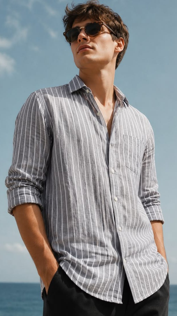 summer stripe shirt collection ☀️🖤